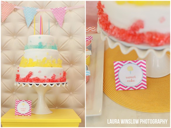 cotton candy circus birthday party girl