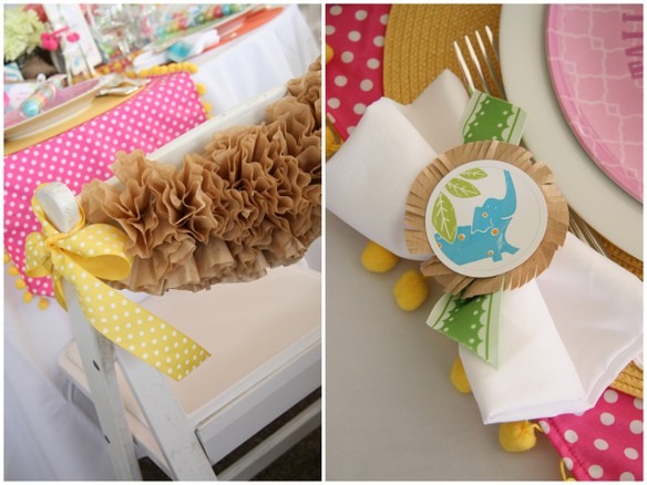coffee filter garland pom craft diy