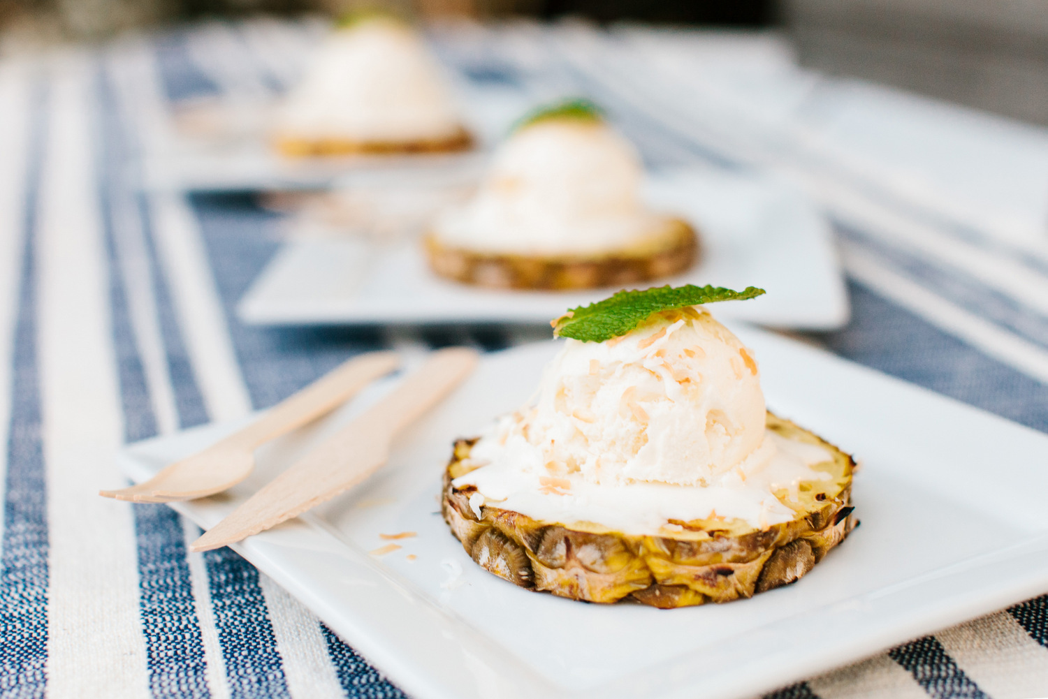 GRILLED PINEAPPLE WITH ICE CREAM...