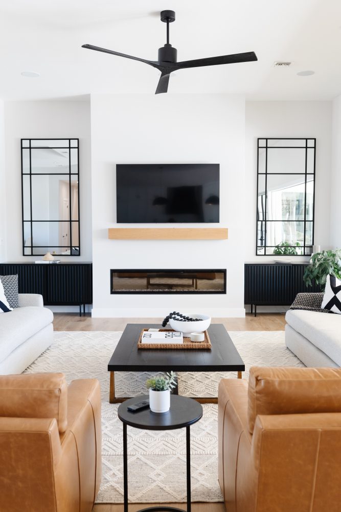 custom circle g home family room